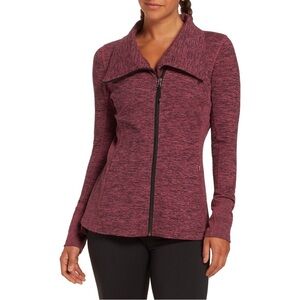 CALIA by Carrie Underwood | Pink & Black Heather Womens Cozy Jacket, Size Medium